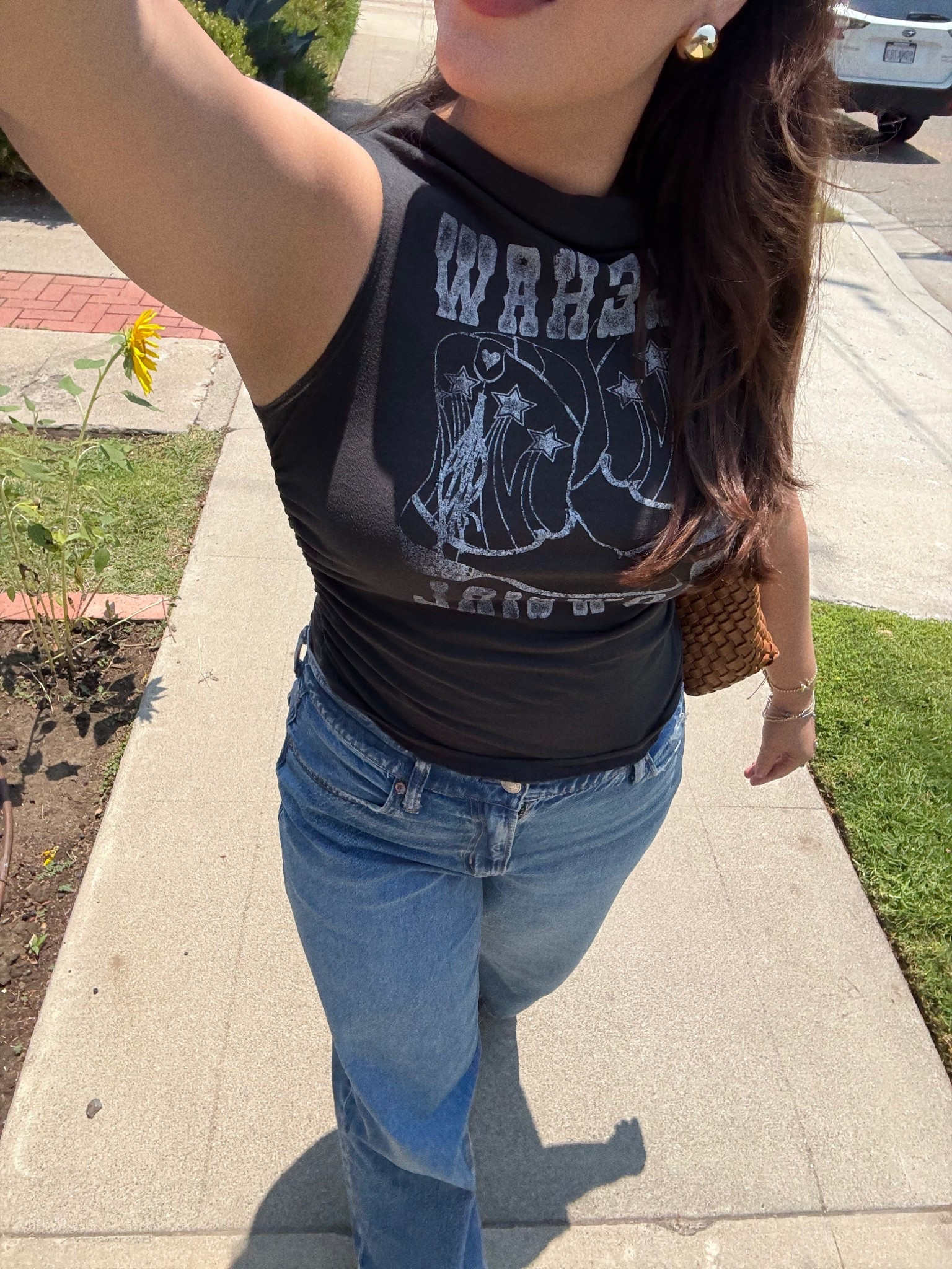 Graphic tank + AE blue jeans 

American eagle jeans 

#LTKSeasonal #LTKStyleTip #LTKMidsize