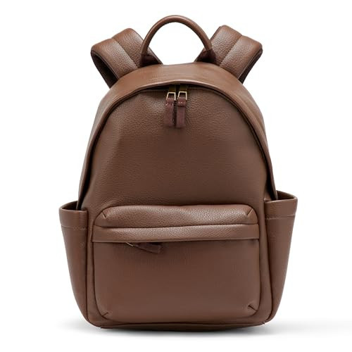 Amazon Essentials Women's Faux Leather Small Backpack Bag, Brown, One Size | Amazon (US)