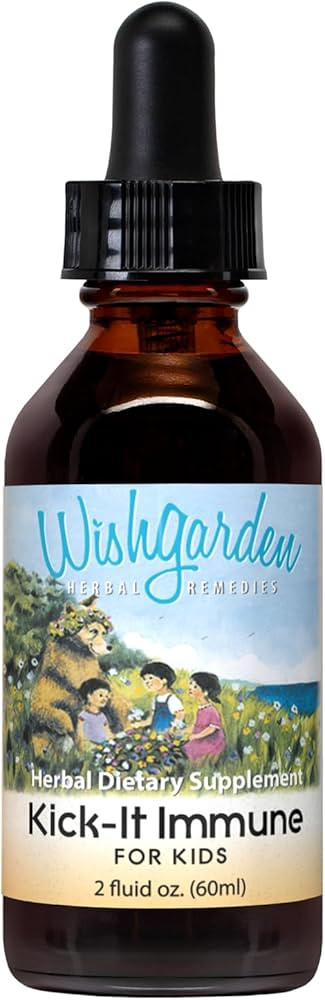 WishGarden Herbs Kick-It Immune for Kids - Immune Support Supplement for Kids, Herbal Immune Defe... | Amazon (US)