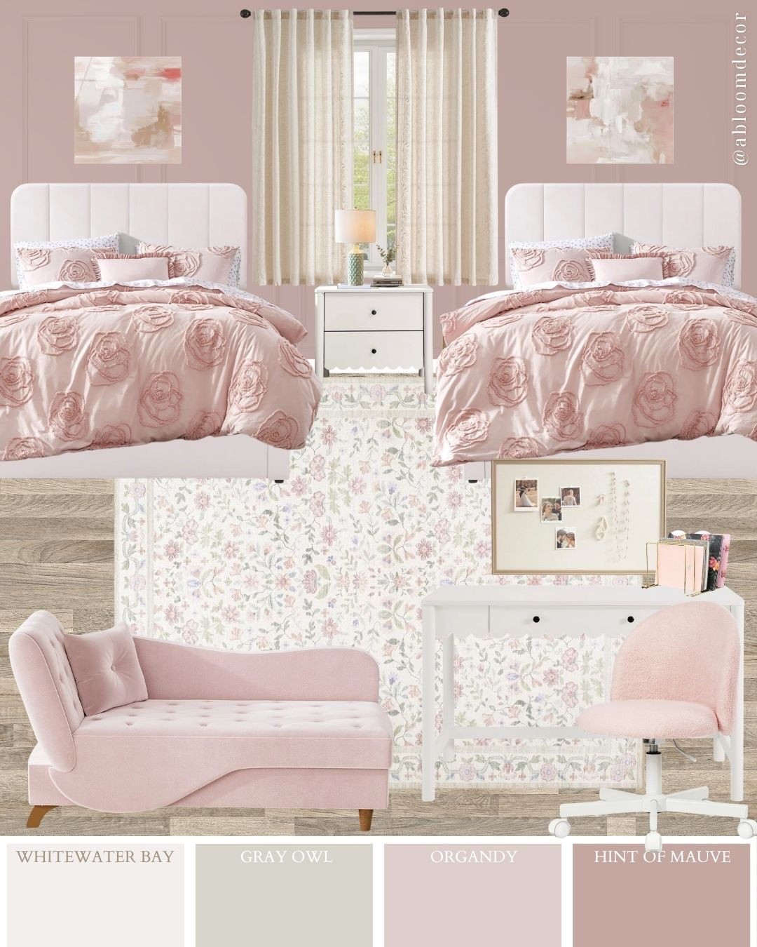 Preppy Pink Dorm Room Mood Board

#LTKHome