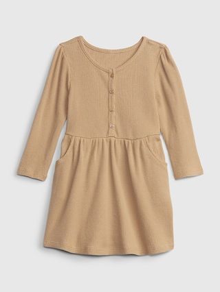 Toddler Waffle-Knit Button Dress | Gap (US)