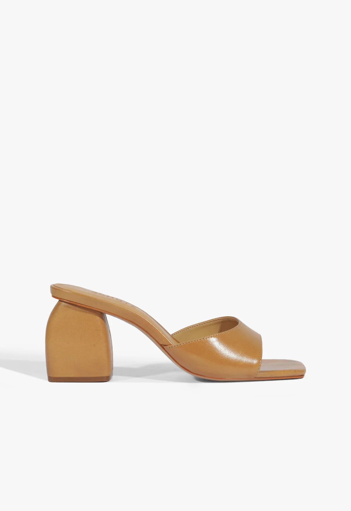 Leena Brown Mid Block Heel Sandal | Schutz (US)