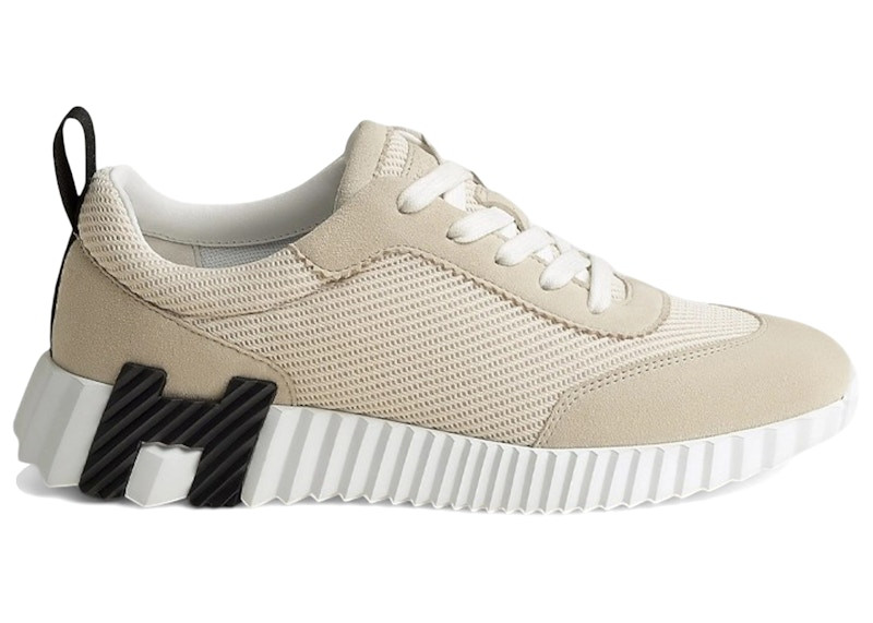 Hermes Bouncing Sneaker (Women's) Sneakers in Light Beige/Black/White | StockX