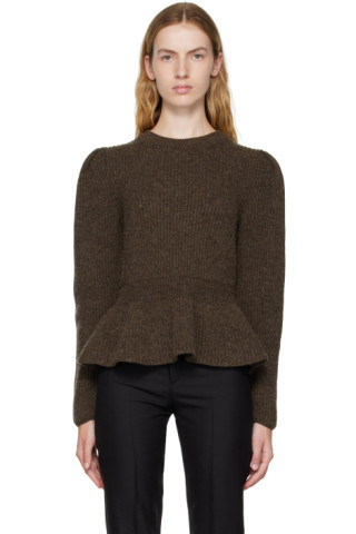 Lemaire - 브라운 페플럼 스웨터 | SSENSE