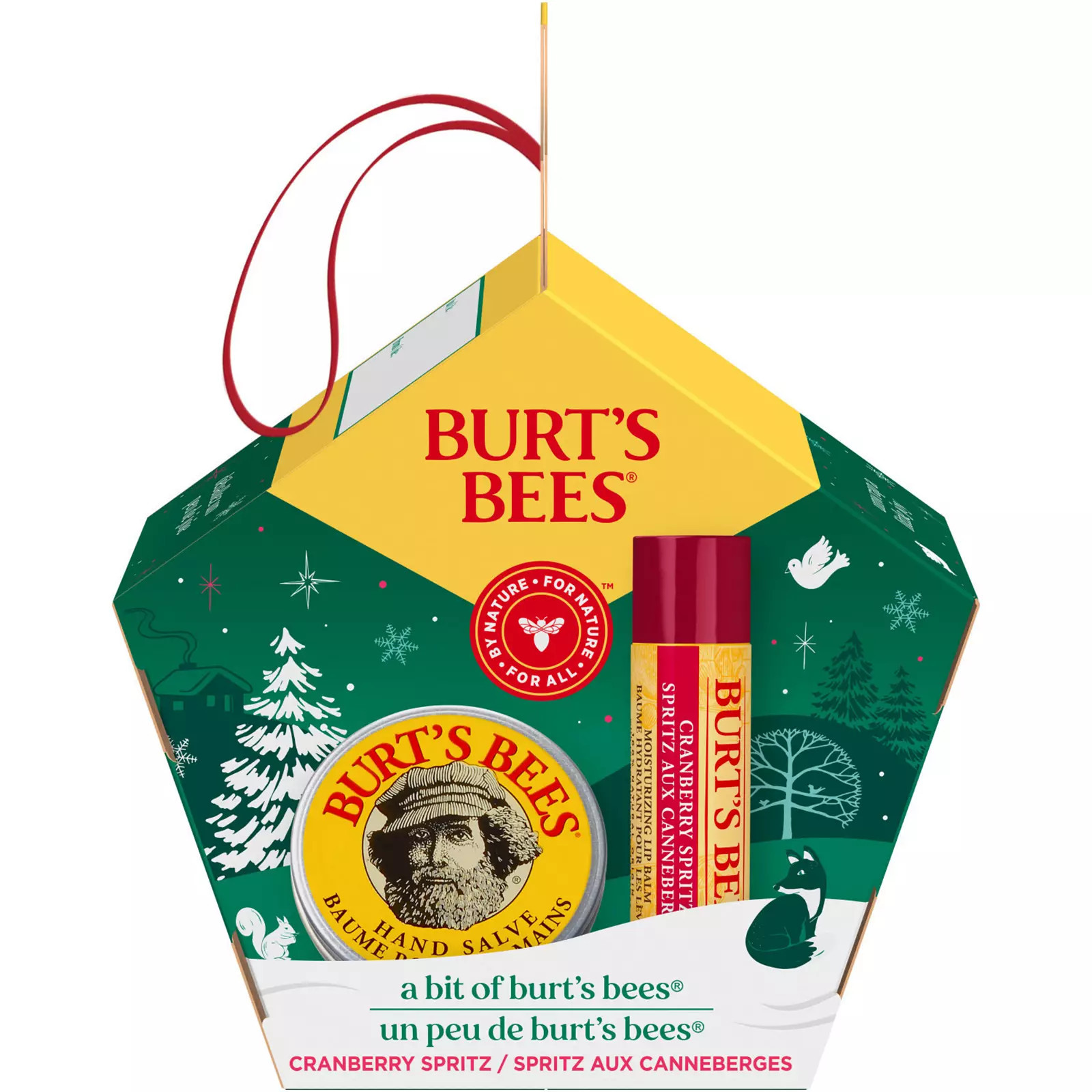 Burt's Bees A Bit of Burt's Bees Cranberry Spritz Lip Balm & Hand Salve Holiday Gift Set, Original Beeswax | Kohl's