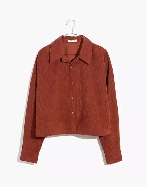 Corduroy Hartfield Crop Shirt | Madewell