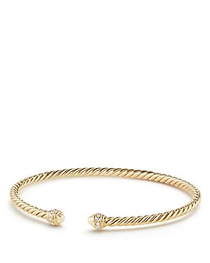 David Yurman Cable Spira Bracelet in 18K Gold with Diamonds | Bloomingdale's (US)