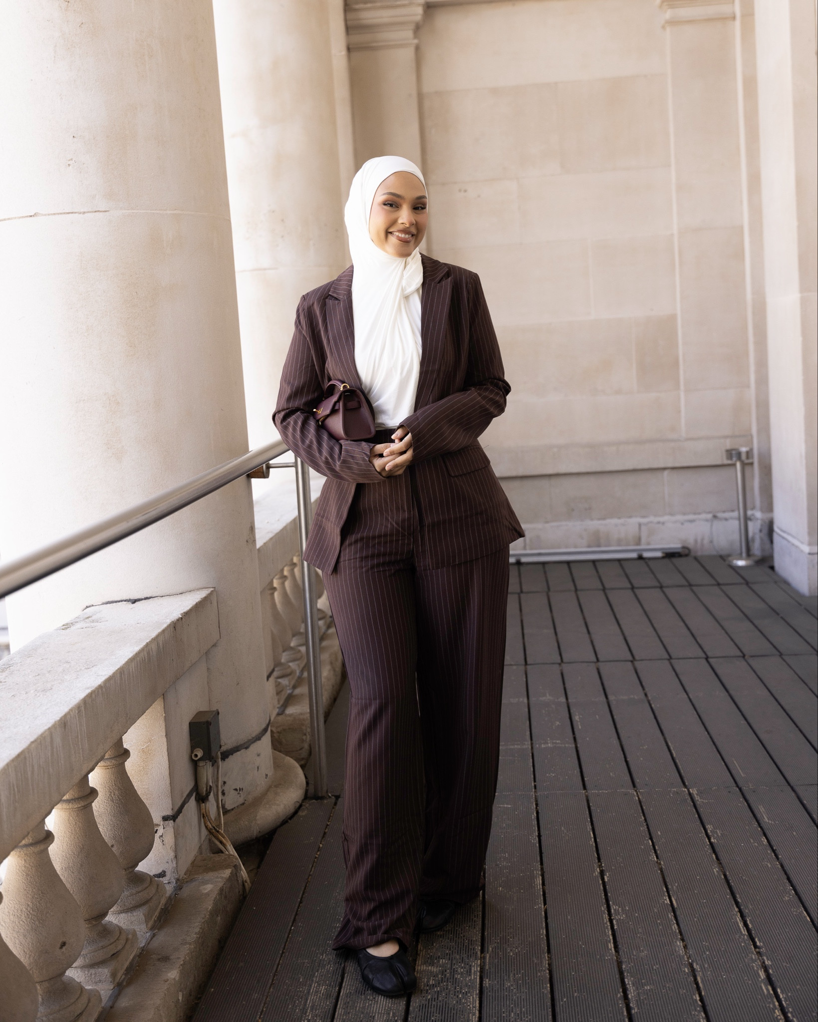 My Amazon Outfit from the LTK Studio event! 

Brown Pinstripe Suit, Tailored Wide Leg Trousers, City Office Look, Burgundy Clutch Bag, Effortless Smart Style

#LTKsummer #LTKuk #LTKspring