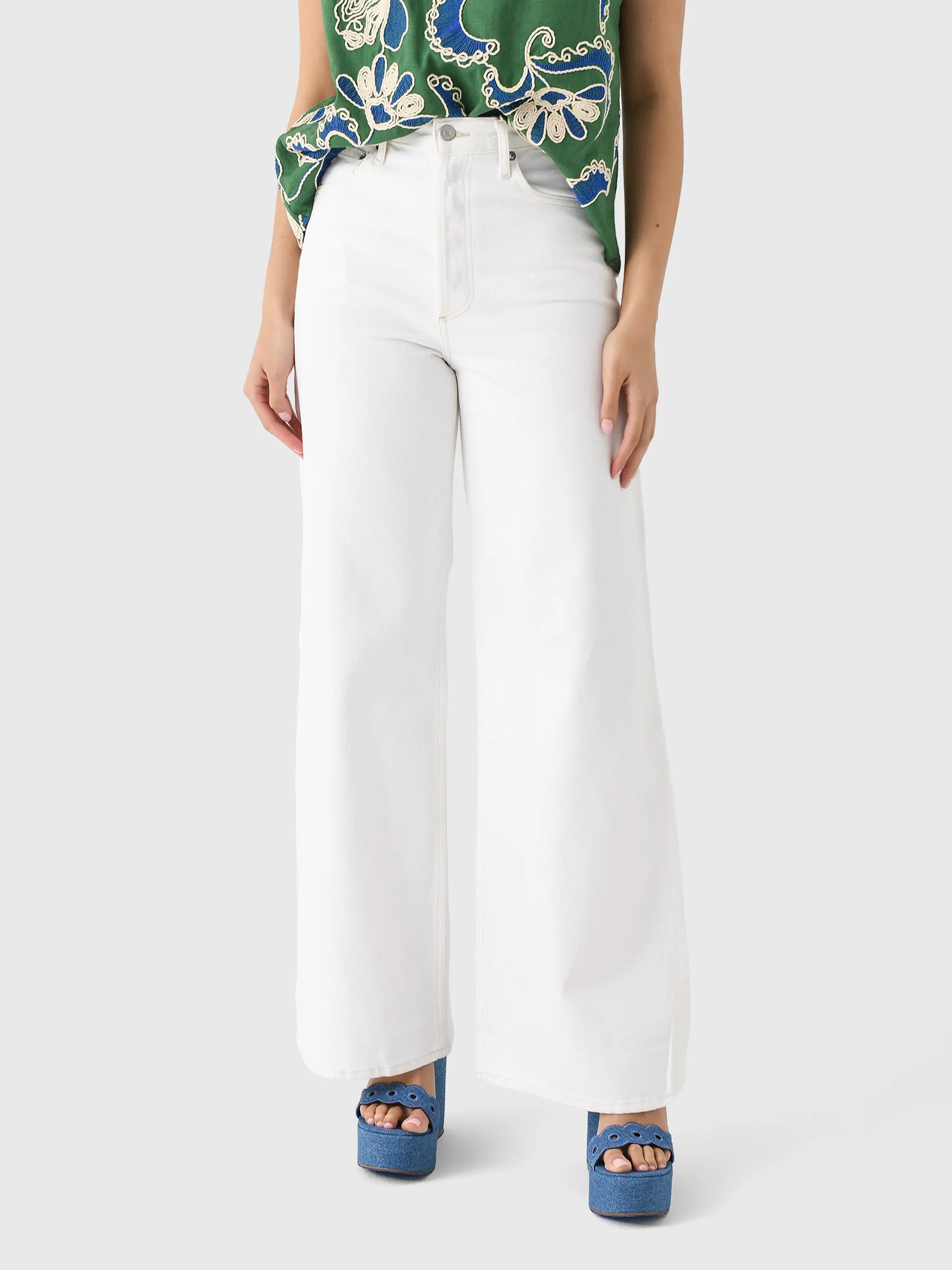 AGOLDE
                      
                     Women's Dame High Rise Wide Leg Jean | Saint Bernard