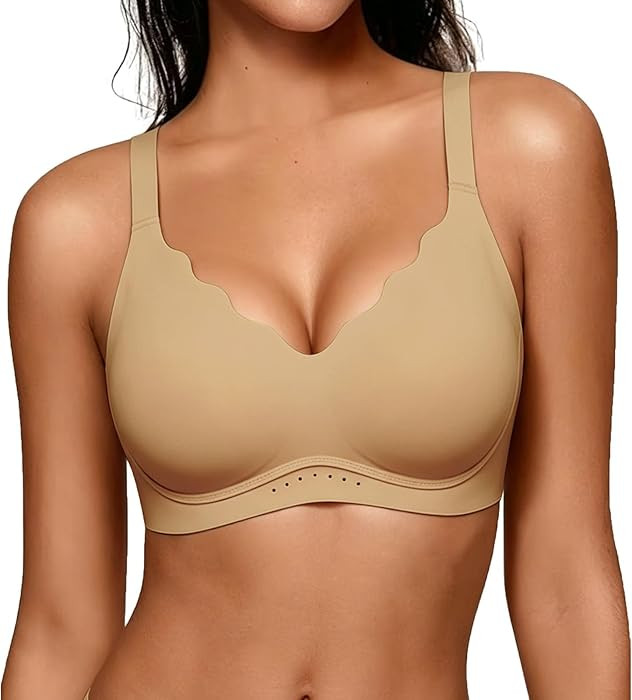 As Fairy Wireless Bras for Women No Underwire Full Coverage Jelly Lift Strong Support Push Up Sca... | Amazon (US)