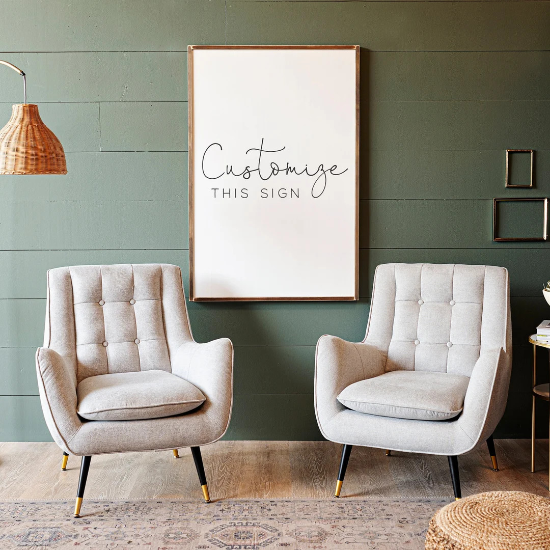 Customizable Scripture Sign | Framed Wood Signs | Signs for Home | Custom Bible Verse | Christian... | Etsy (US)