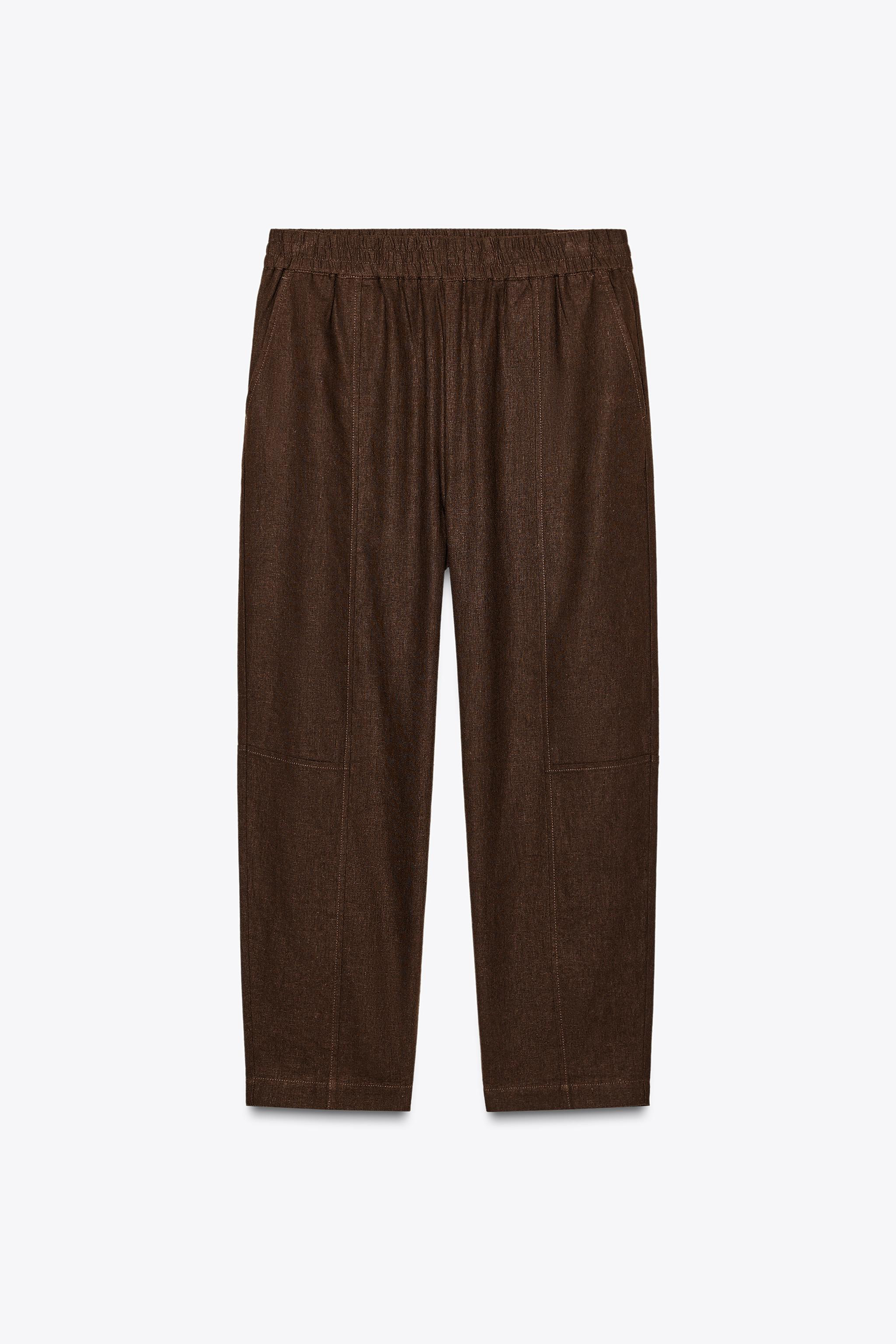 LINEN BALLOON PANTS | Zara US
