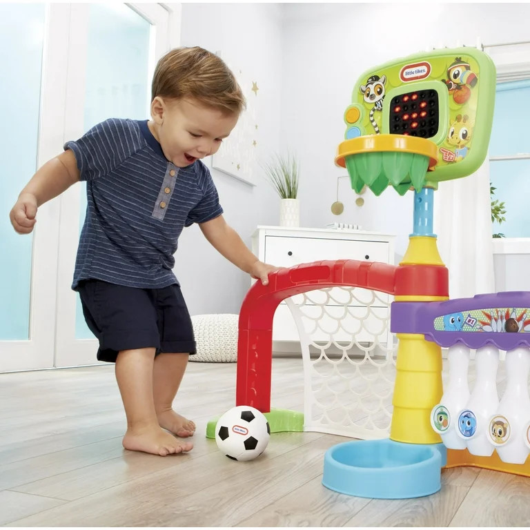 Little Tikes 3 in 1 Sports Zone - Basketball, Soccer Bowling for Toddlers | Walmart (US)