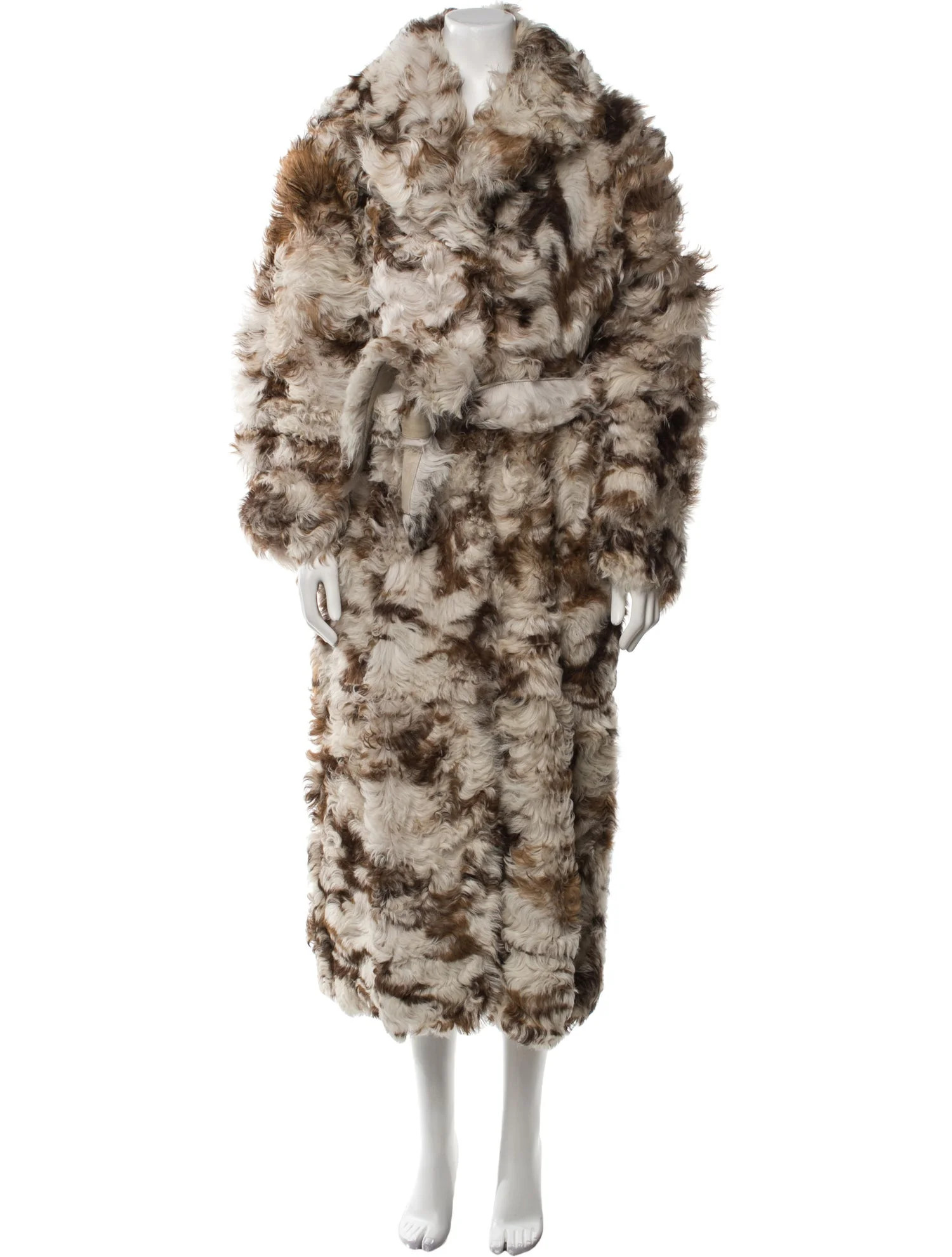 Shearling Printed Fur Coat | The RealReal