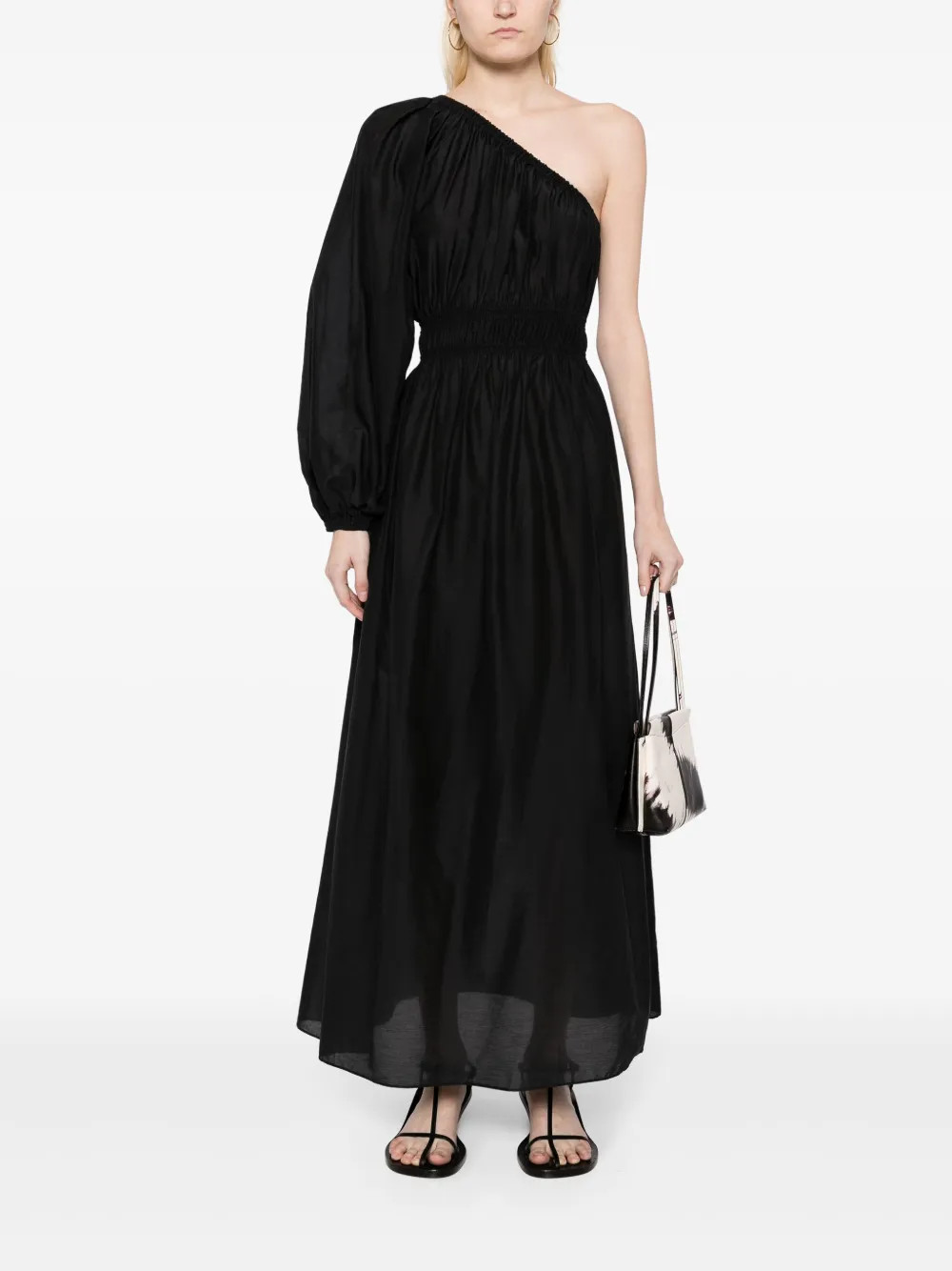 single-sleeve maxi dress | Farfetch Global