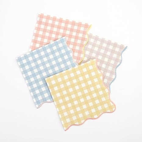 Meri Meri Gingham Large Napkins (Pack of 20) | Amazon (US)