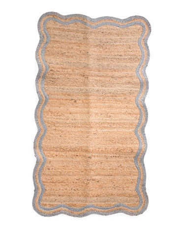3x5 Scallop Jute Accent Rug | TJ Maxx