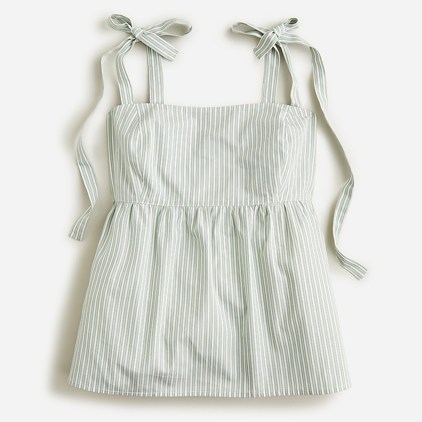 Tie-shoulder tank top in stripe | J. Crew US