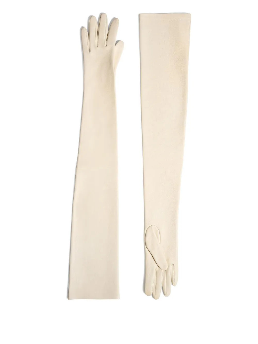 KHAITE Remo Long Leather Gloves | Neutrals | FARFETCH UK | Farfetch Global
