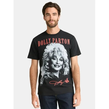 Dolly Parton Men s & Big Men s Graphic Tee Size S-3XL | Walmart (US)