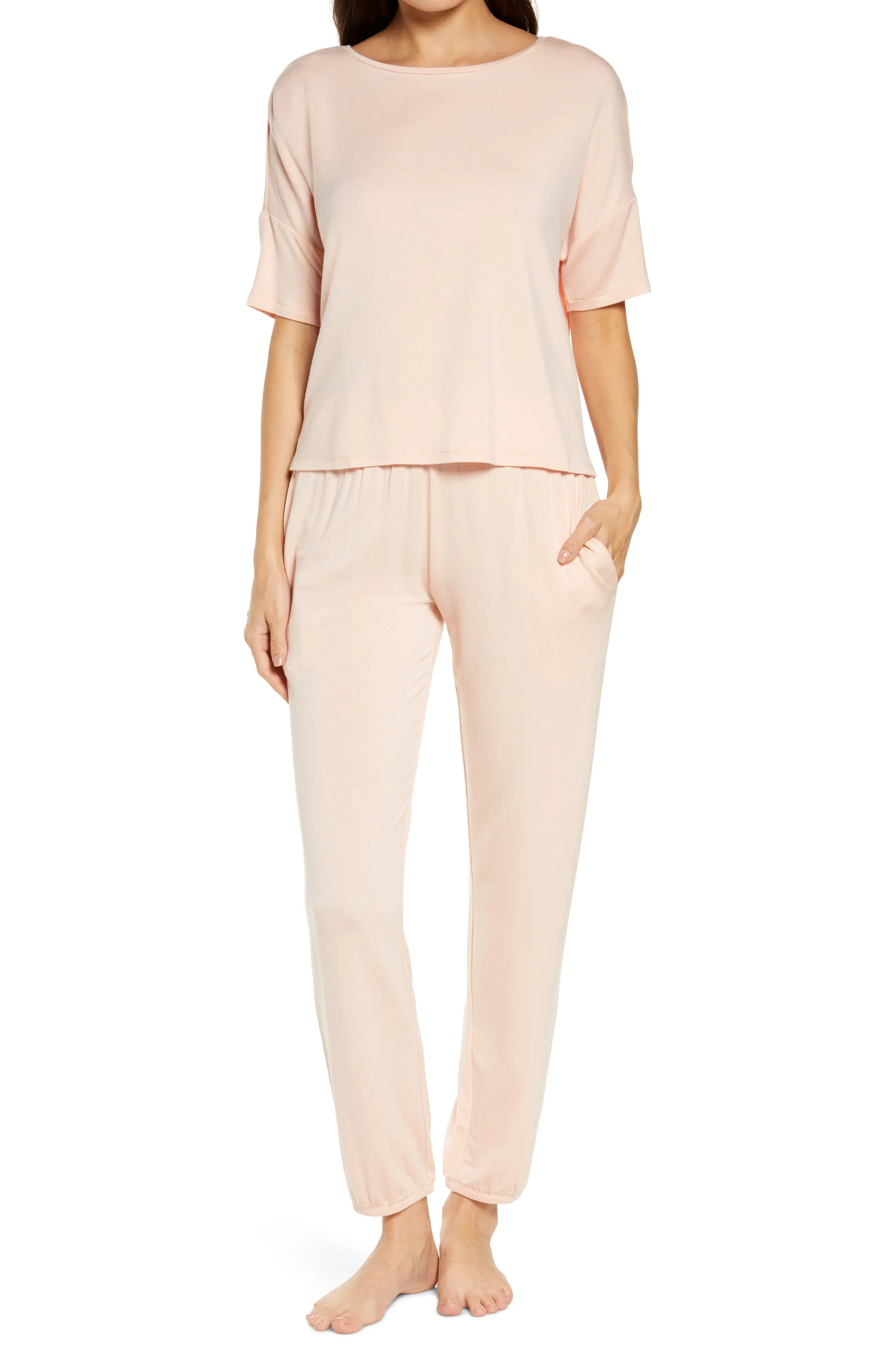 Honeydew Intimates Honeydew Sun Lover Lounge Set, Size Medium in Blush at Nordstrom | Nordstrom