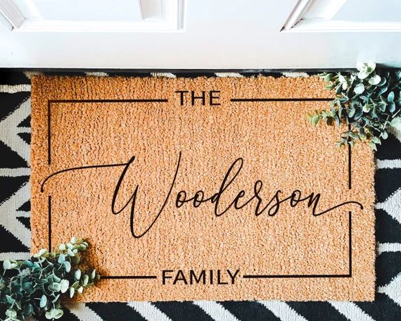 Housewarming Gift | Wedding Gift | Custom Doormat | Personalized Door Mat | Closing Gift | Welcom... | Etsy (US)