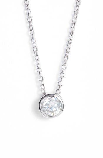 Women's Nordstrom 0.5 Ct Tw Cubic Zirconia Pendant Necklace | Nordstrom