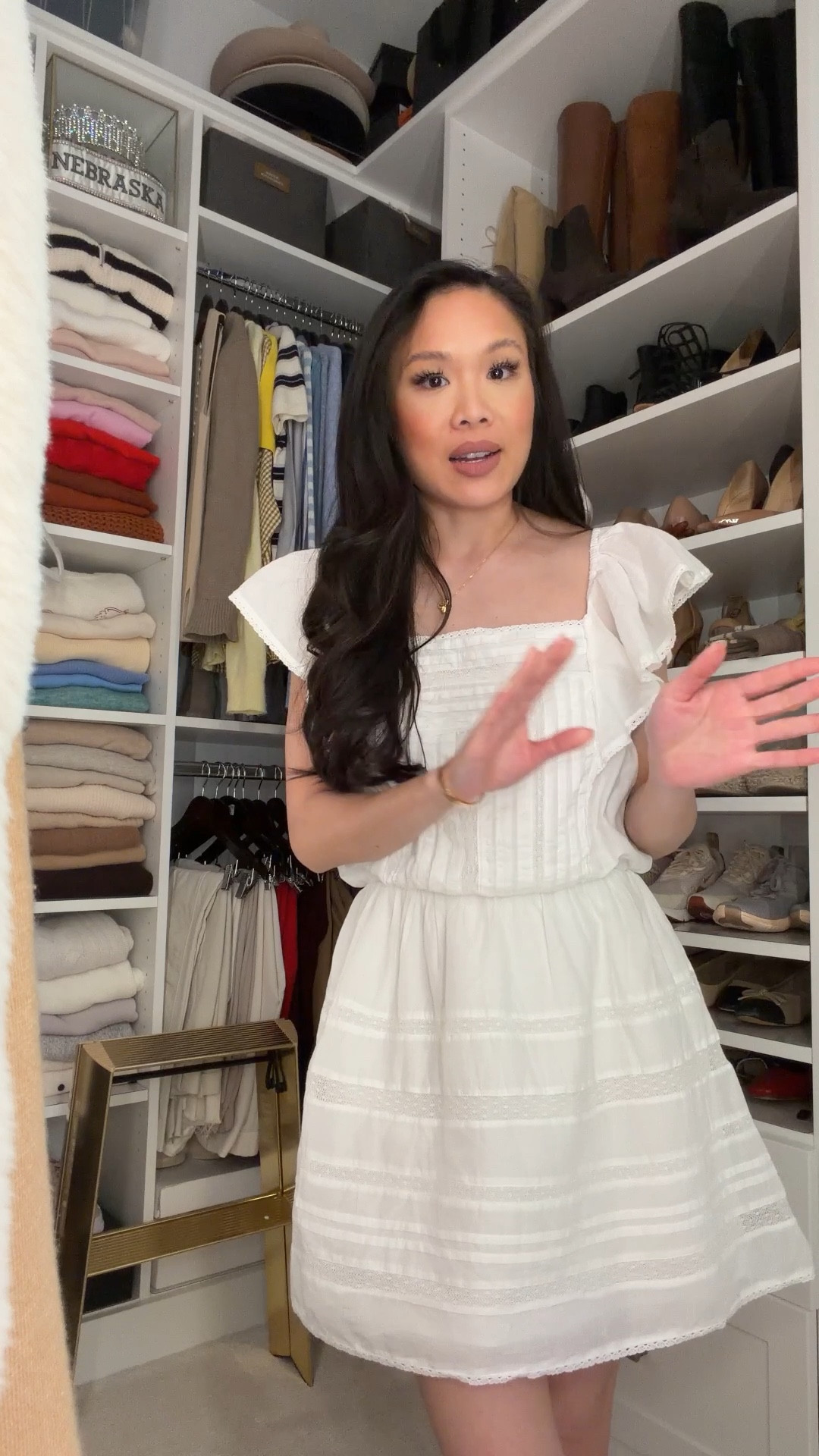 Ruffle skort dress perfect for Mons who want to feel elevated. Wearing size XS runs a little big  

#LTKmomlife #LTKPetite #LTKSpringSale