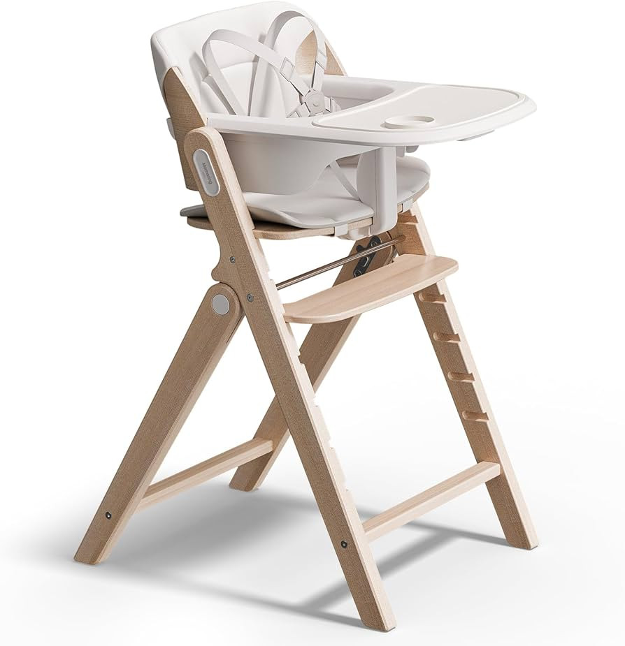 Mamazing GrowPod Pro Wooden Baby High Chair for 6 Months to 300lbs, Easy to Clean with Tray, Comp... | Amazon (US)
