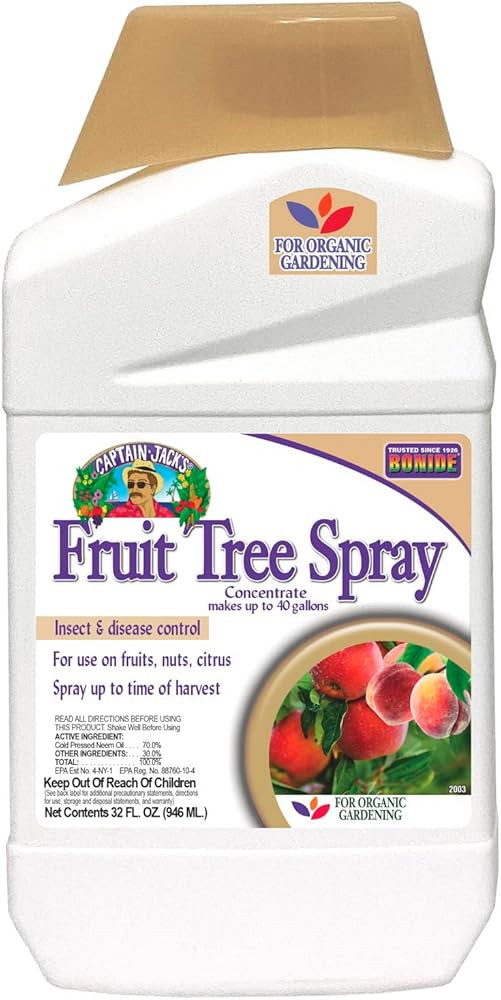 Bonide Captain Jack's Fruit Tree Spray, 32 oz Concentrate, Insect & Disease Control Spray for Org... | Amazon (US)