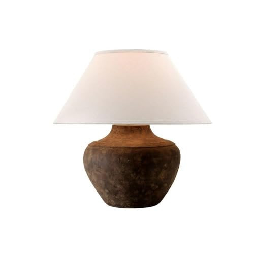 Troy Lighting PTL1010 Calabria - 20.5 Inch Table Lamp, Sienna Finish with Off-White Linen Shade | Amazon (CA)
