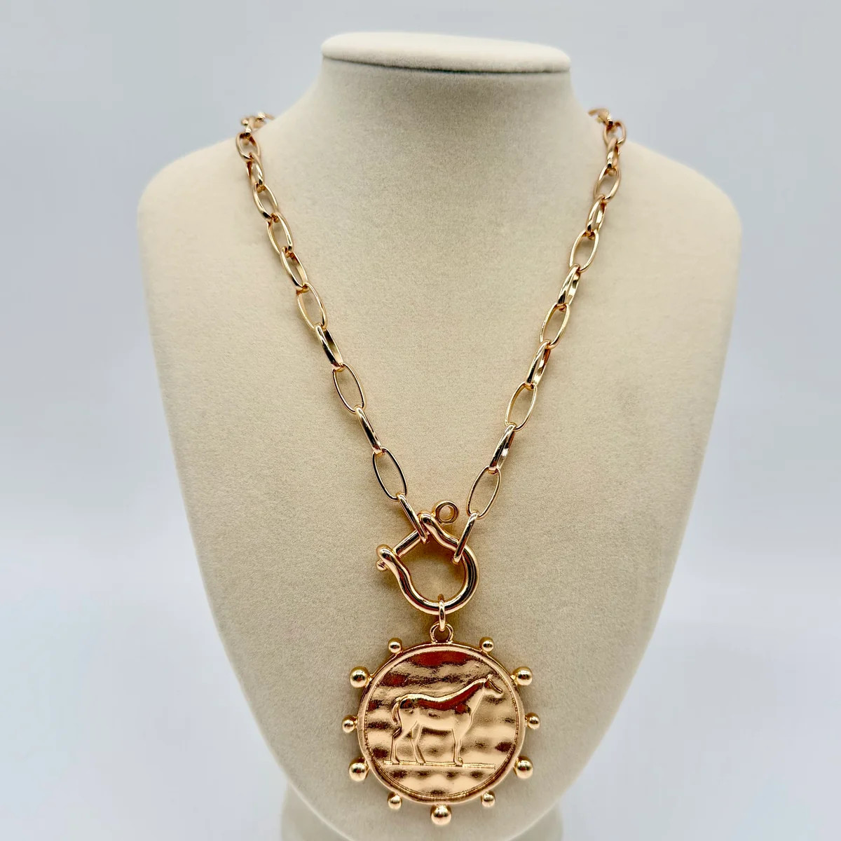 Equestrian Medallion Necklace | The Collection Texas