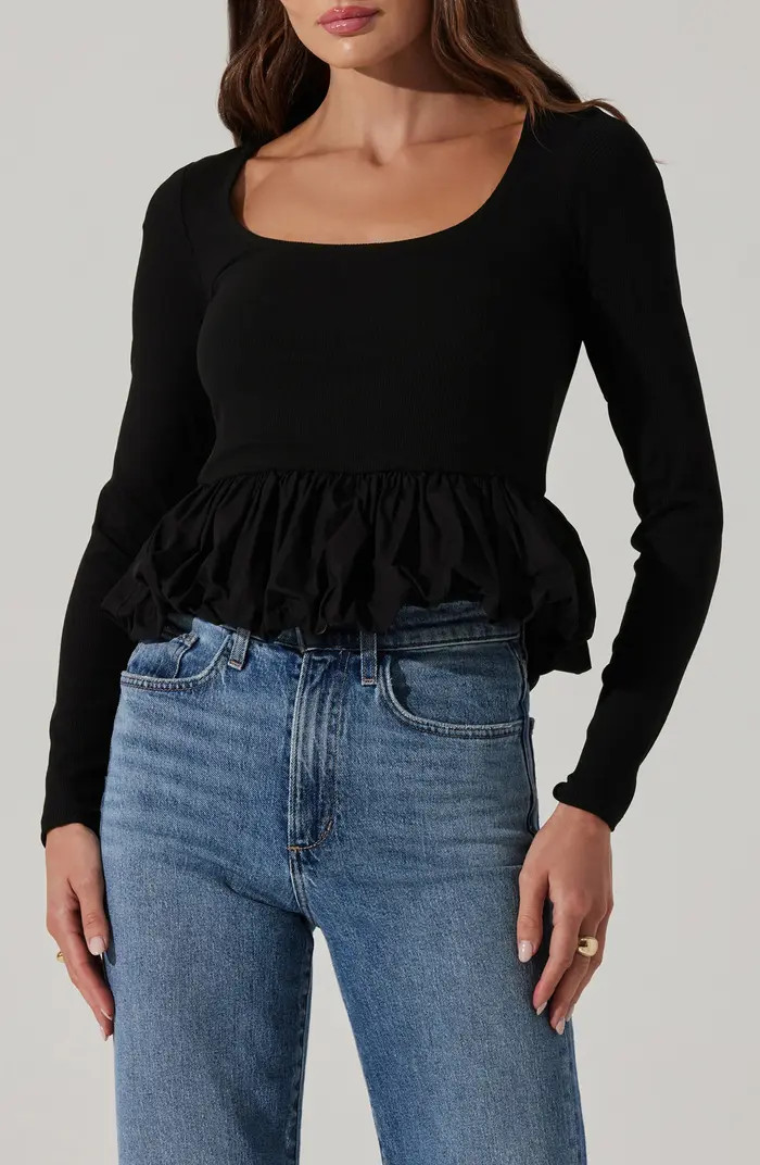 ASTR the Label Bubble Peplum Top | Nordstrom | Nordstrom