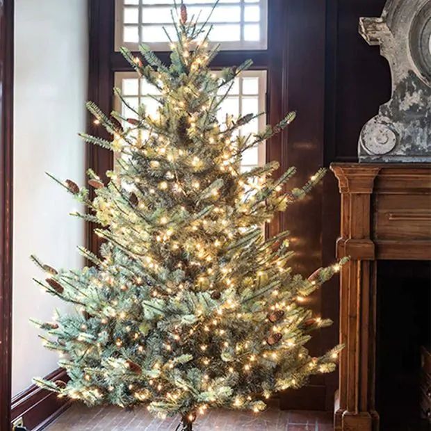 7.5 Foot LED Blue Spruce Christmas Tree | Antique Farm House