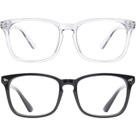 livho 2 Pack Blue Light Blocking Glasses, Computer Reading/Gaming/TV/Phones Glasses for Women Men,An | Amazon (US)