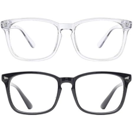 livho 2 Pack Blue Light Blocking Glasses, Computer Reading/Gaming/TV/Phones Glasses for Women Men,An | Amazon (US)