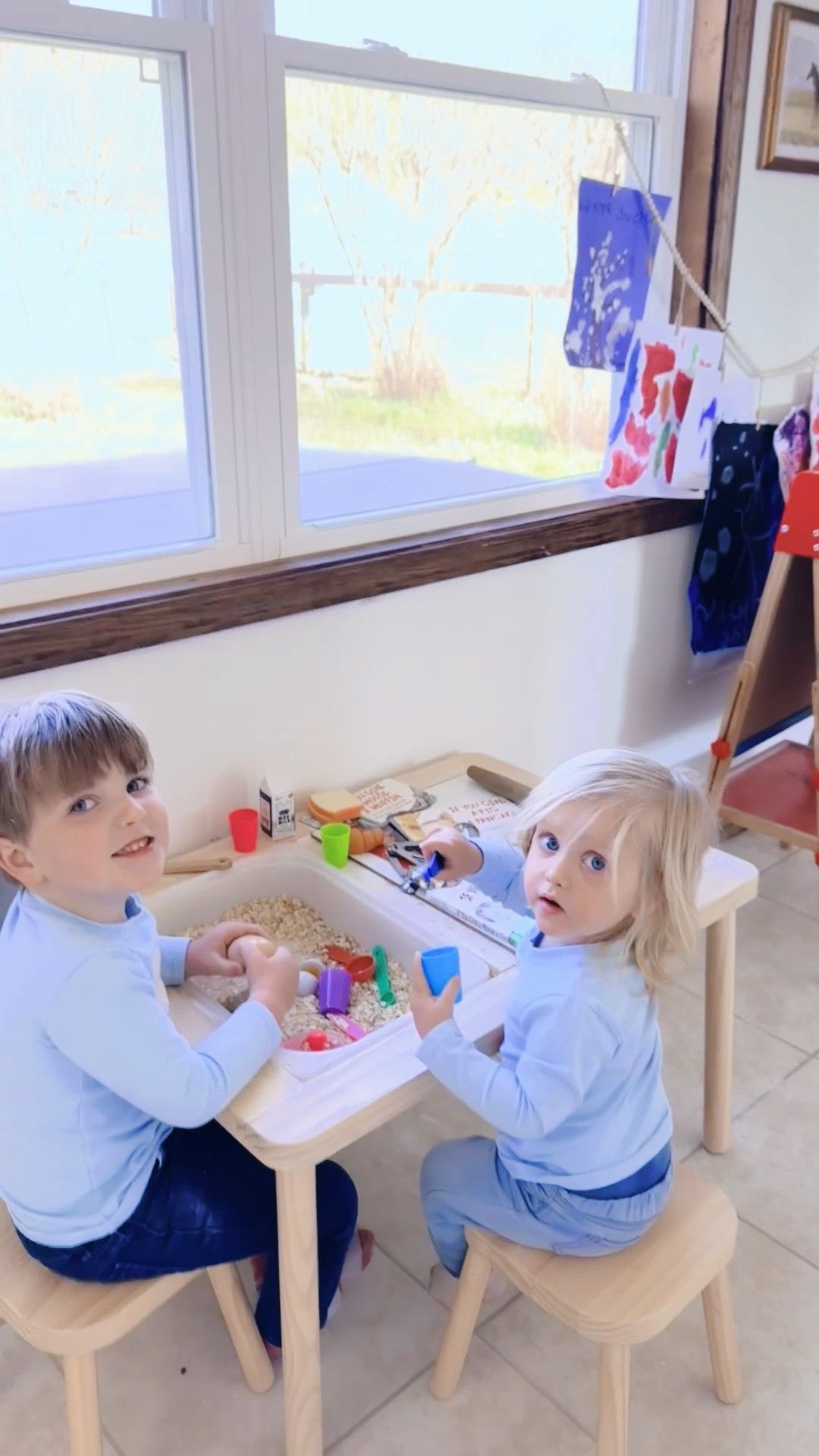 And this little “baking themed” sensory bin 🥣🥚🥖🥛🥄 has been QUITE (!!) the hit!! 🥰🤭 These little bakers 😉 have been playing with this all morning long!! 📖✨🧺

#LTKdayinmylife #LTKmorningroutine #LTKmomlife