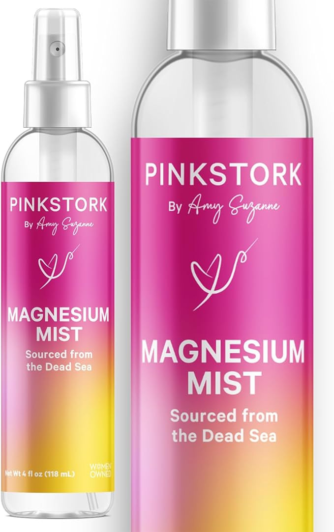 Pink Stork Magnesium Spray Mist - for Calm, Stress, and Sleep, Seasickness Support, Pregnancy Mus... | Amazon (US)