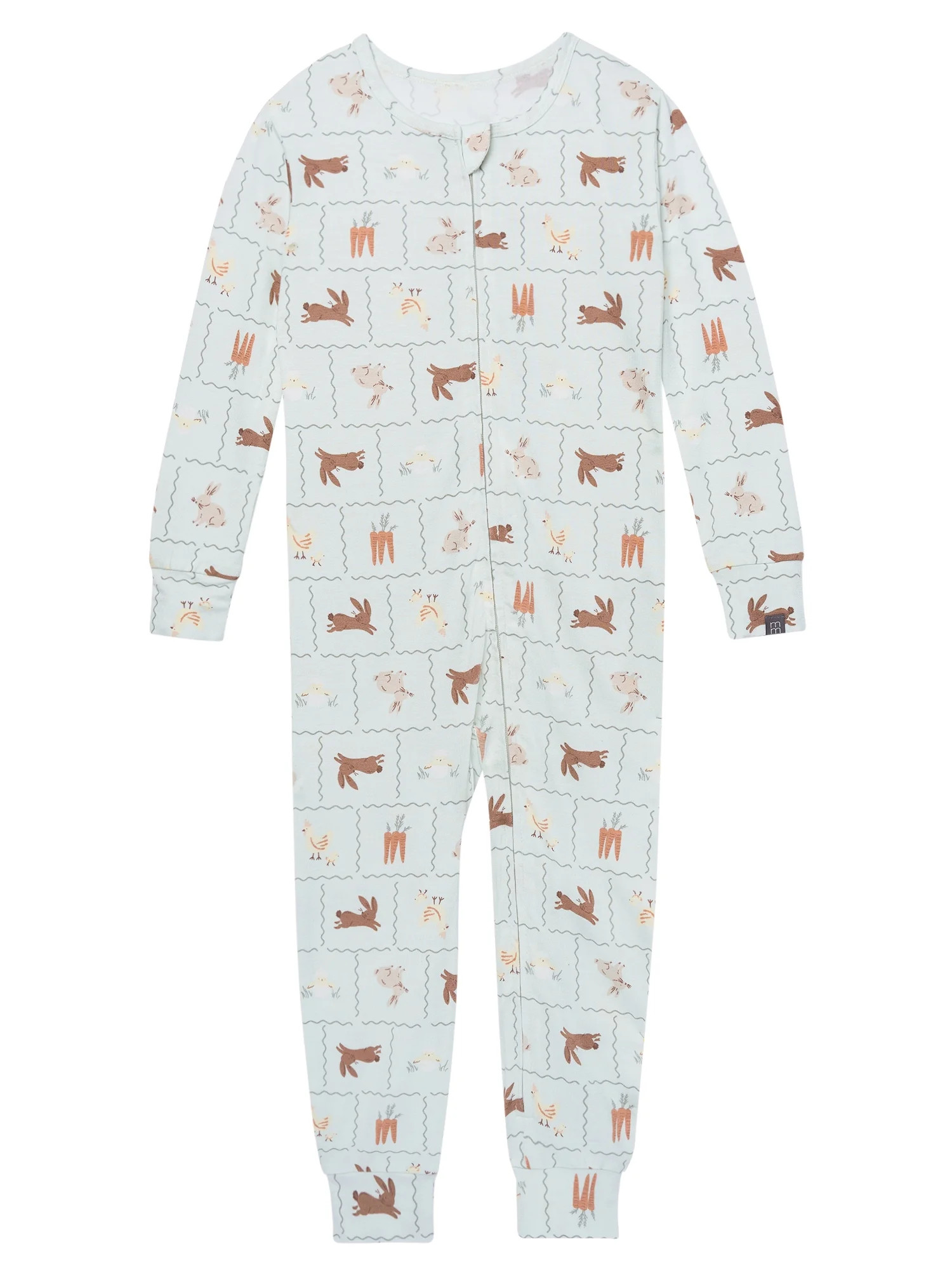 Modern Moments by Gerber Toddler Neutral Super Soft Easter One-Piece Pajama, Sizes 12M-5T | Walmart (US)
