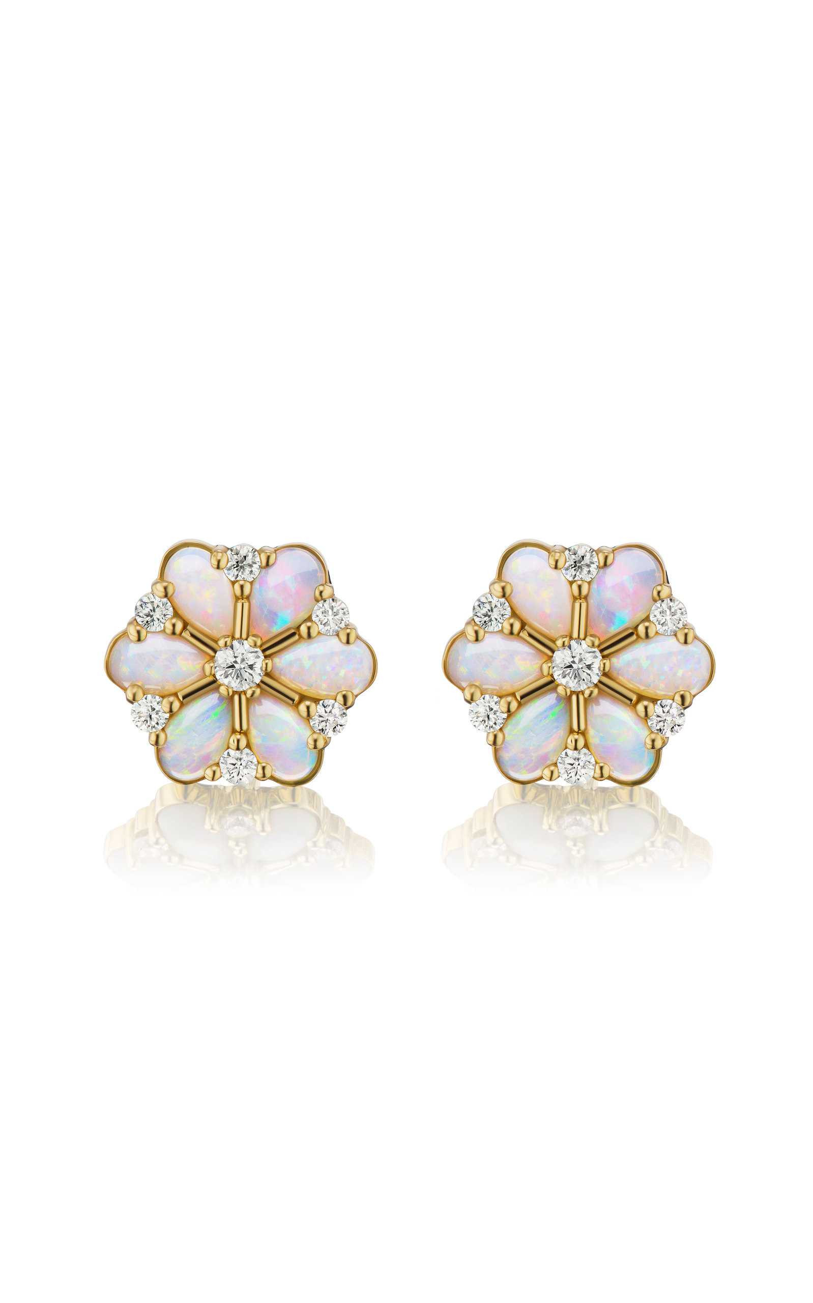Confetti 18K Yellow Gold Opal, Diamond Earrings | Moda Operandi (Global)