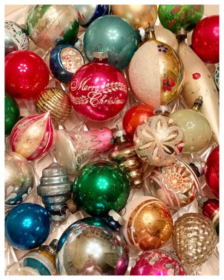 Looking for Vintage Ornaments, here are some of my favorites. 
.
#vintageornaments #shinybriteornaments

#LTKHoliday #LTKhome #LTKSeasonal