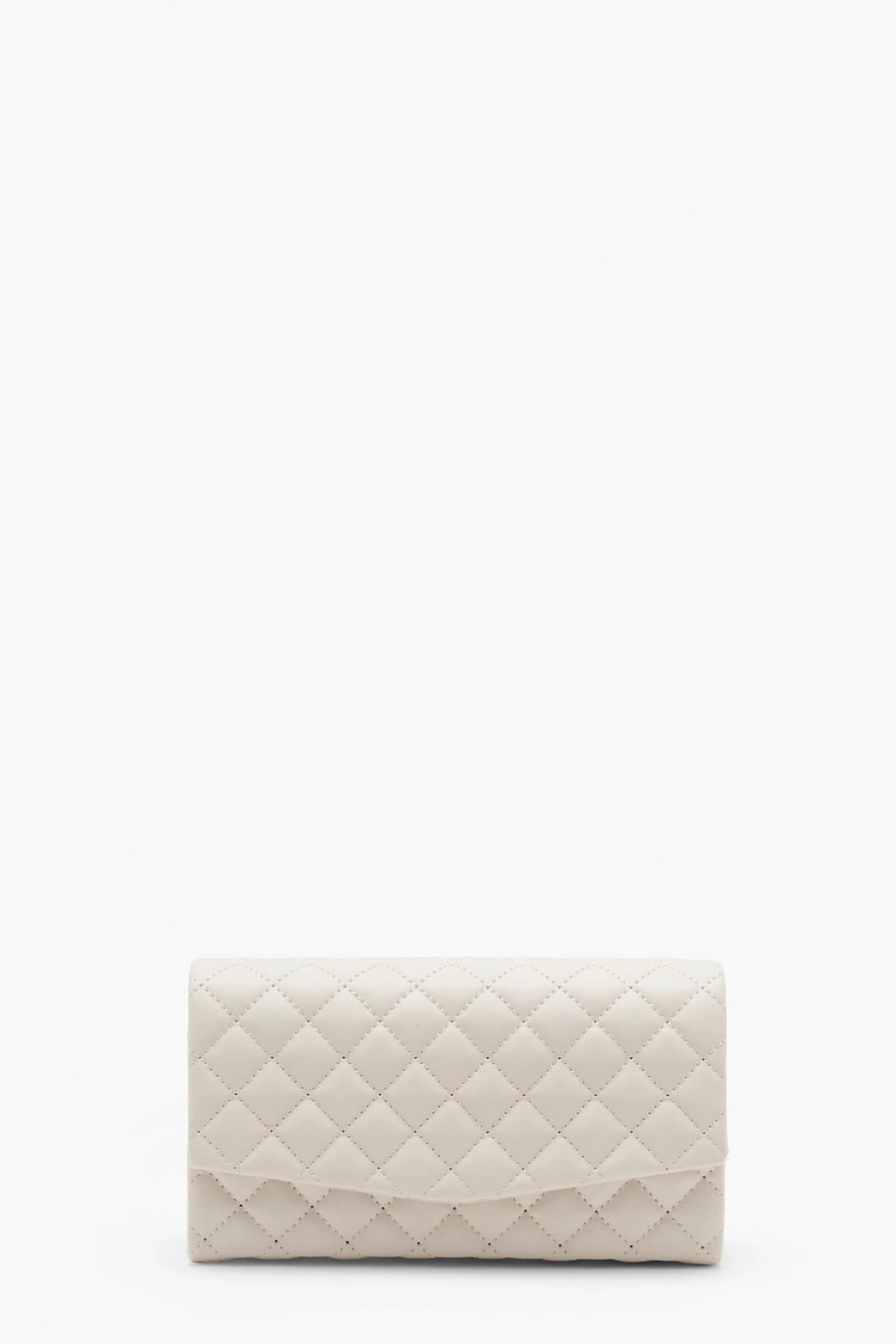 Quilted Hard Basic Clutch | Boohoo.com (US & CA)
