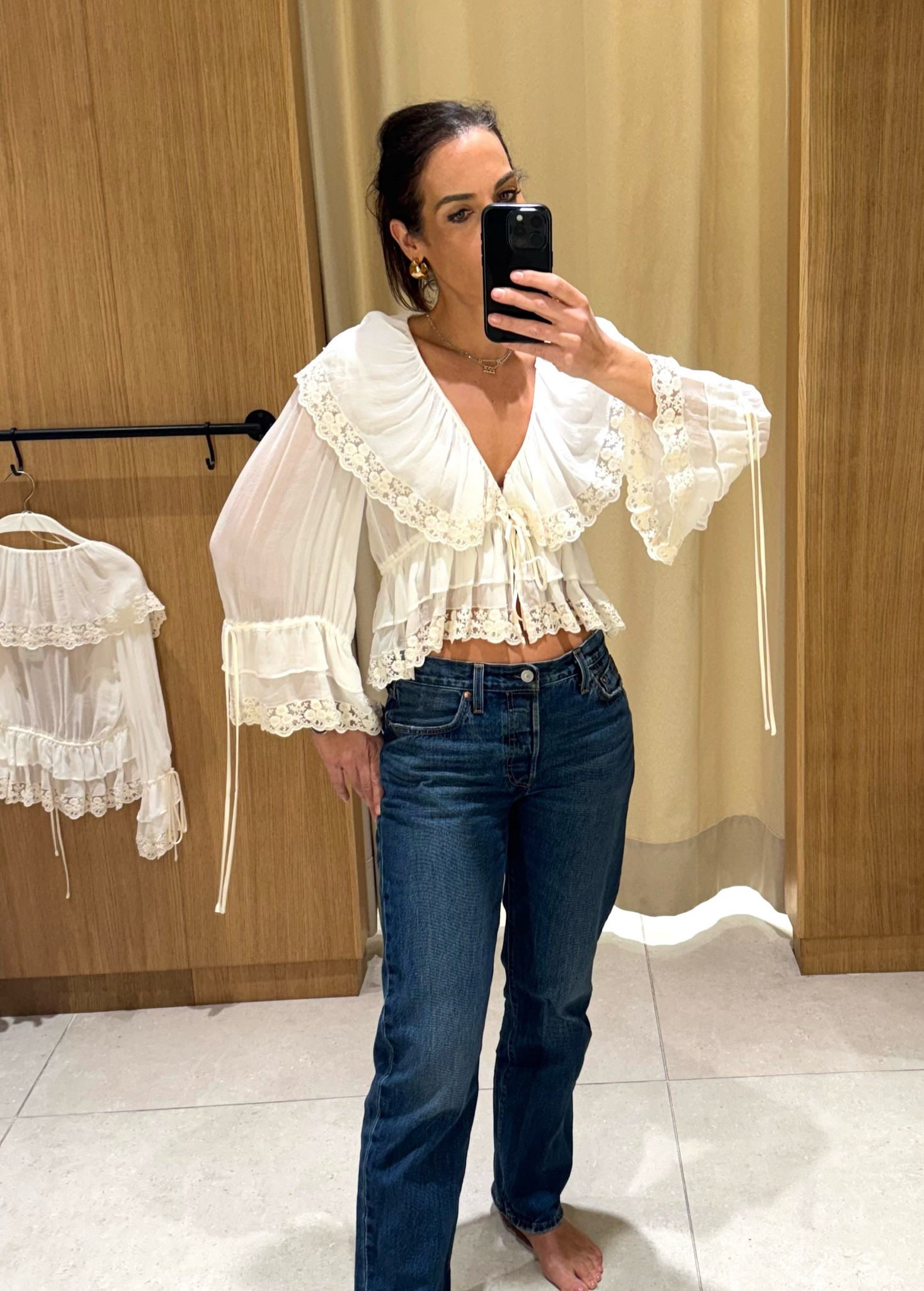 HBD to me. Had to have this beautiful mango shirt/blouse. I’m in a M. It buttons in front almost like a cardigan/need a little tank under  

#LTKOver40 #LTKWatchNow