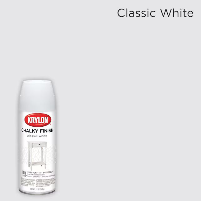 Krylon Chalky Finish Matte Classic White Chalky Spray Paint (NET WT. 12-oz) | Lowe's