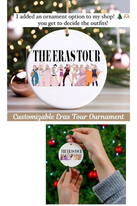 Eras tour ornament! Customizable and would be a perfect gift for any swiftie. #taylorswift #swiftie #erastour

#LTKGiftGuide #LTKfindsunder50