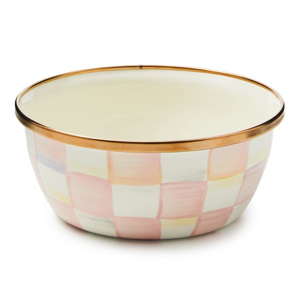 MacKenzie-Childs Rosy Check Pinch Bowl | MacKenzie-Childs