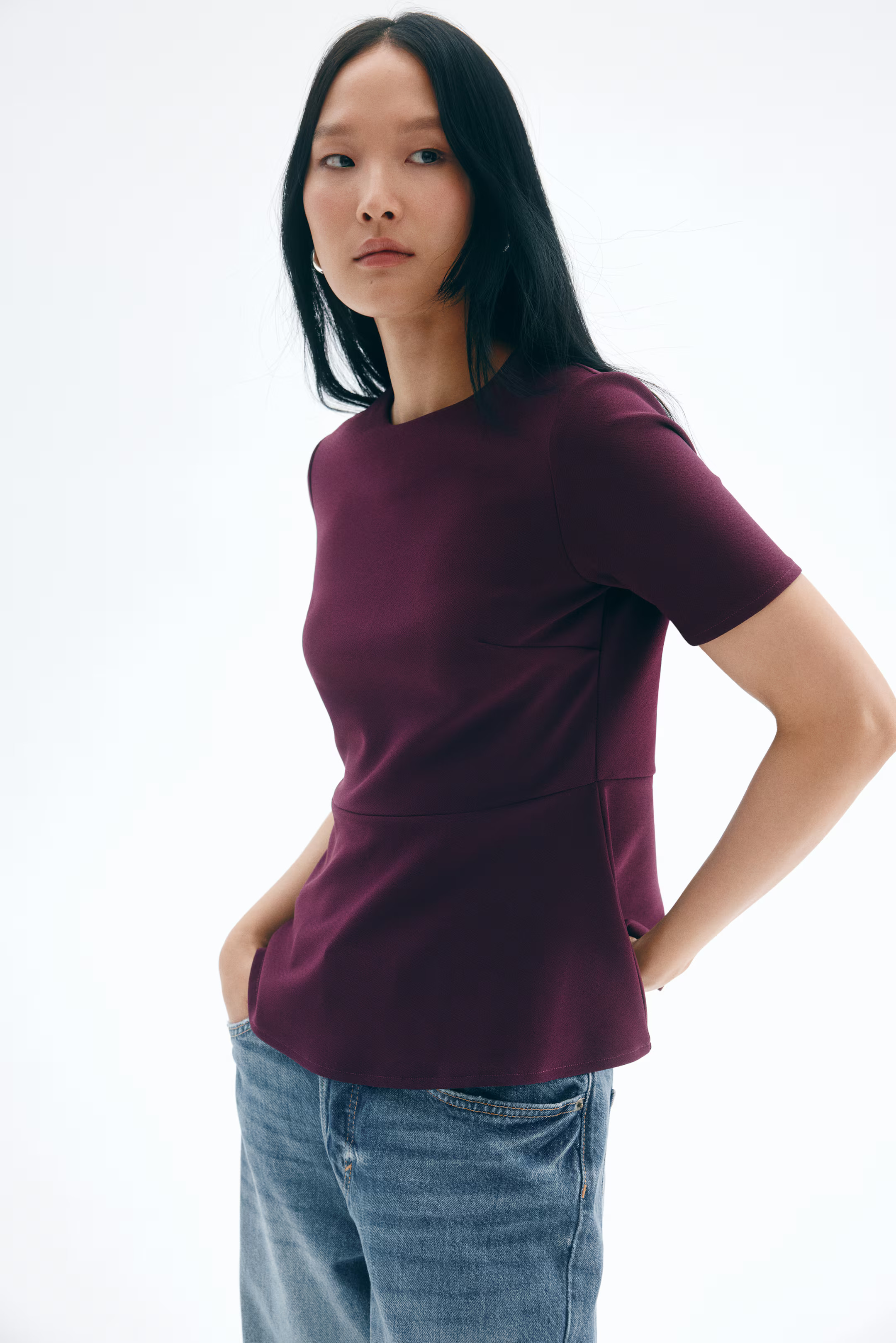 Peplum top | H&M (UK, MY, IN, SG, PH, TW, HK)