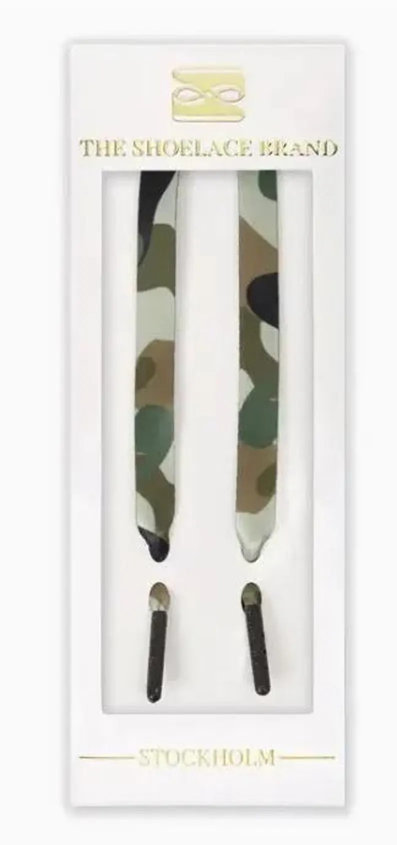 Hide & Seek- Green Camouflage Shoelace With Black Aglets - Etsy | Etsy (Global)