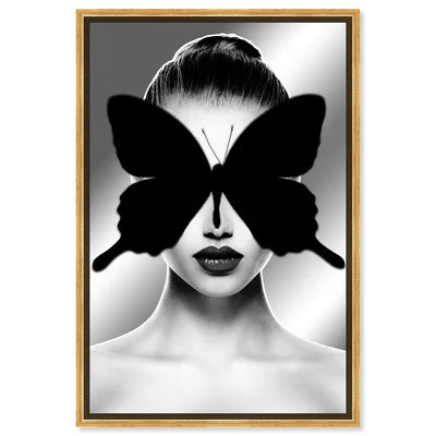 Noir Duchess Night Mirror - Graphic Art on Canvas | Wayfair North America