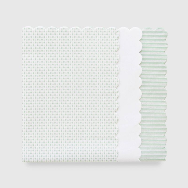 25ct Scallop Tissue Paper Mint - Sugar Paper™ + Target | Target